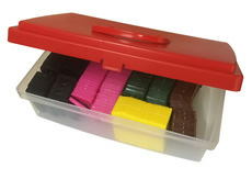 Solid Slotted Horseshoe Packer Colour Coded 75mm Mixed Box