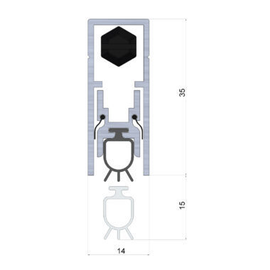 IS8010si Automatic Door Seal