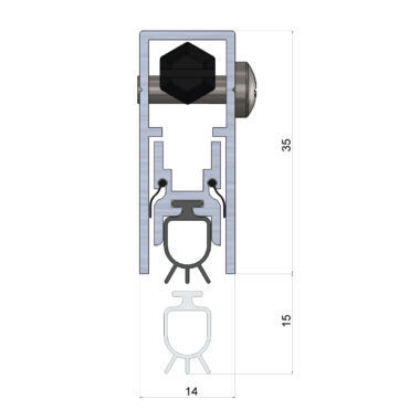 IS8011si Automatic Door Seal