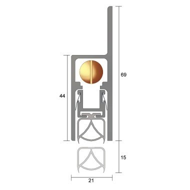 IS8090si Automatic Door Seal