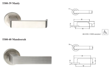 Dorma 8300 Round Rose Furniture / Levers