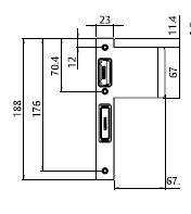 Optimum Hinged Door Lock Strike & Strike Box, Handed, Satin Stainless Steel