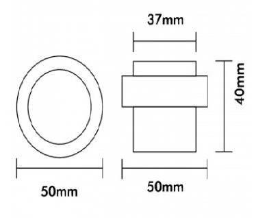 Diam 50x40mm, Floor Mount