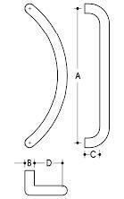 CC Handles 304 Grade Stainless Steel