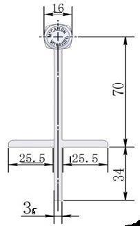 Heavy Duty Wide Throw Interfold Hinge