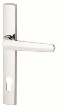 French Door Lock Furniture Palladium Aria #27 (non handed). 85mm Pitch (Distance between Centre of Handle and Centre of Cylinder)