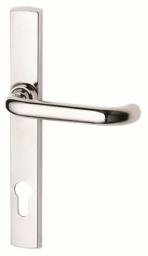 French Door Lock Furniture Palladium Gidgee L37 (non handed). 85mm Pitch (Distance between Centre of Handle and Centre of Cylinder)