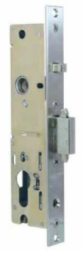 Lockwood Optimum Sliding Door Lock, Brushed Stainless Steel Faceplate