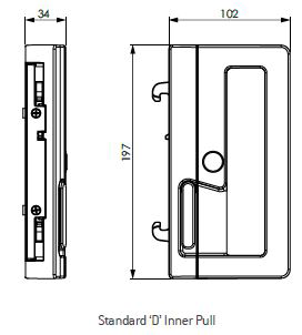 Yarra Horizon Sliding Door Lock